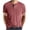Wine, variant on Vmvidoty Mens Casual Short Sleeve Henley Shirts Fashion Button T Shirts with Pocket Red 3XL