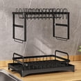 thumbnail image 4 of axGear Dish Rack Sink Rack Drain Strainer Basket 2 Tier Drying Kitchen Over the Sink with Drainboard and Utensil Holder, 4 of 7
