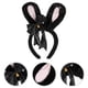 thumbnail image 2 of Diadema de felpa con lazo y broche de orejas de conejo para fiestas, 2 of 8