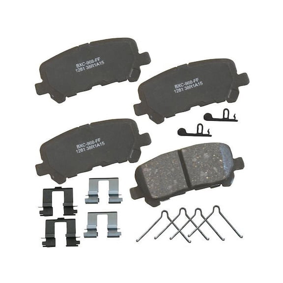 Rear Brake Pad Set - Compatible with 2011 - 2017 Honda Odyssey 2012 2013 2014 2015 2016
