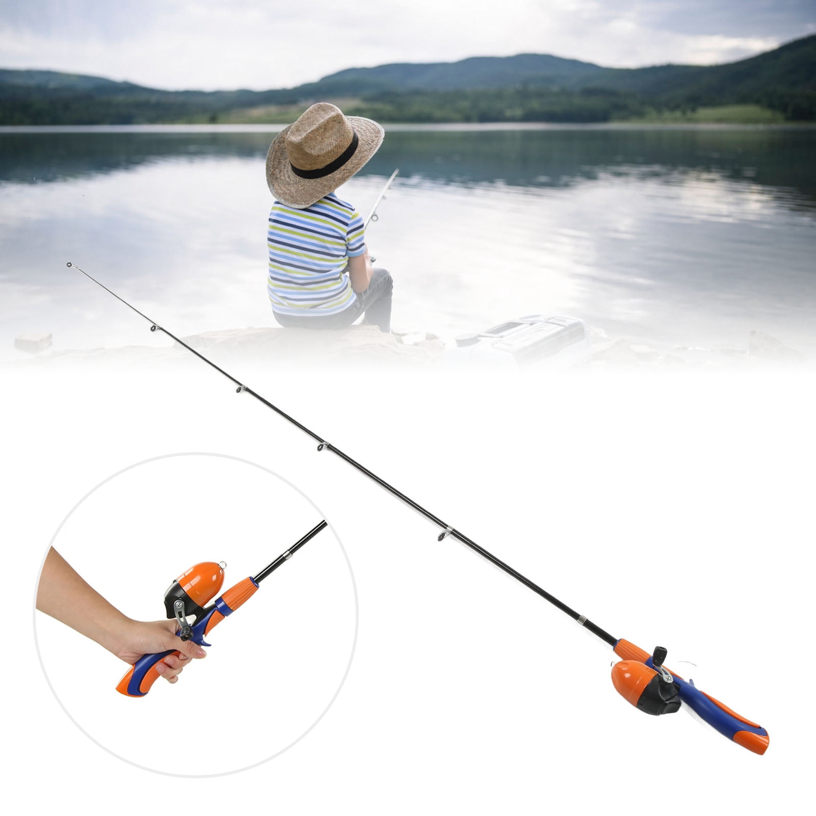 Canne à Pêche Enfant 1,5 M - Rétractable, Légère, Parfaite Pour Débutants - Kit Complet Avec Moulinet, Appâts Et Accessoires - 11