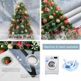 thumbnail image 2 of Fsddascl Christmas Tree Blackout Curtains for Bedroom/Living Room, Thermal Insulated Kitchen Curtains, Xmas Snowflake Tree Balls Grommet Darkening Window Treatment Drapes 42"x84"x2, 2 of 6