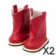 thumbnail image 1 of Botas De Muñeca De 2x18 ", Zapatillas Altas De Moda Para Niña, Muñeca Para Navidad, Acción De Gracias, Niña, Roja 2 piezas, 1 of 4