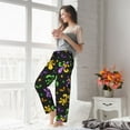 thumbnail image 6 of Picia Mardi Gras Carnival4 Womens Soft Woven Cotton Elastic Waistband Sleep Pajama Pant Lounge Sleep Pant With Pockets And Drawstring-, 6 of 9