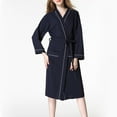 thumbnail image 2 of Women Sleepwear Women Kimono Robes Long Knit Bathrobe Lightweight Soft Knit Sleepwear, 2 of 9