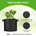 thumbnail image 4 of Bolsas de cultivo HealSmart Nonwoven de 3 galones, 12 unidades, color negro, 4 of 7