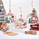 thumbnail image 2 of Decoración de Año Nuevo 2024 decoración de árbol de Navidad hueco Santa Claus muñeco de nieve adornos colgantes de madera regalo de Navidad, 2 of 4