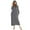 Dark Gray, variant on AherBiu Nightgowns for Women Long Sleeve Zip up Hoodie Pajamas Sleepwear Loose Fitted Comfy Maxi Sleep Dress