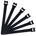 thumbnail image 1 of 50pcs Reusable Fastening Cable Ties Microfiber Cloth Hook And Loop Cord Ties, 1 of 3