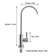 thumbnail image 3 of Robinet de cuisine en acier inoxydable 304 G1/2 po pour système de filtration d'eau par osmose inverse, 3 of 4