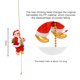 thumbnail image 4 of Juguete de Navidad para niños colgantes de cadena con cuentas de Ehuebsd Papá Noel regalo festivo decoración de escena de Navidad adorno de fiesta, 4 of 4