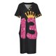 thumbnail image 3 of 13th s Crow-vestido de feliz cumpleaños para niñas vestido suelto con bolsillo para mujeres embarazadas vestido largo verano diario, 3 of 6