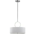 thumbnail image 3 of Safavieh Debonair 3-Light 18 in. Dia. Drum Adjustable Pendant, Chrome, 3 of 6