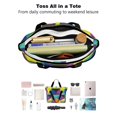 thumbnail image 4 of Tote Bag for Women - Modern Art Geometric Shoulder Bag - Large Utility Work Duffle Bag with Zipper Handbag for Travel, Work, Sprots, 4 of 5