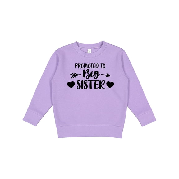 Inktastic Promoted to Big Sister Arrows and Hearts Toddler Sweatshirt