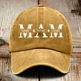 thumbnail image 2 of Wdgfv Day Custom Embroidered Baseball Cap with Children's Names Unique Present for Mom from Kids Yellow One Size, 2 of 3