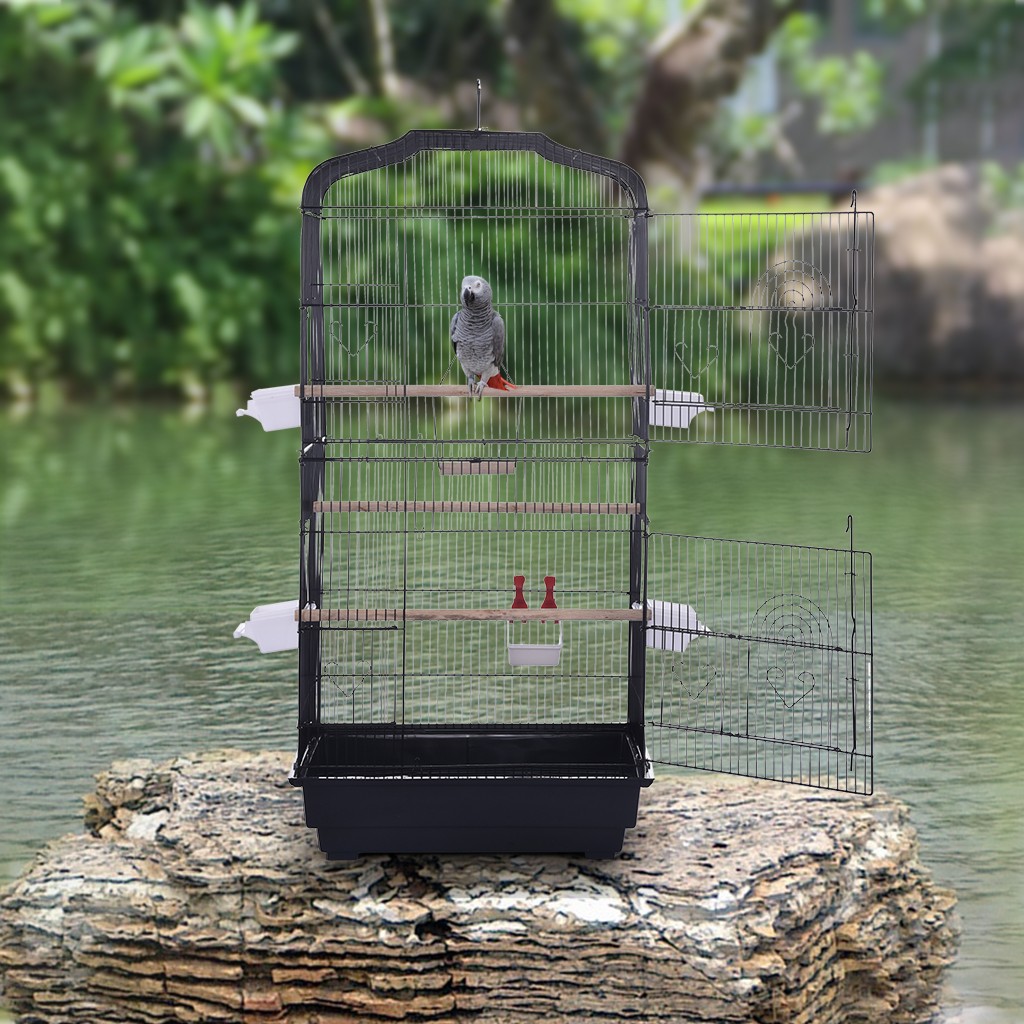 Portable Hanging Bird Cage For Parrots Canary Budgies Lovebirds Travel