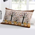 thumbnail image 5 of Pumpkins Thanksgiving Throw Pillow Cover 24 x 36 Inch Decorative Pillow Cover Fall Black Orange Plaid Leaves Retro Lumbar Pillowcase Seasonal Rectangle Cushion Case for Couch Sofa Bed Living Room, 5 of 7
