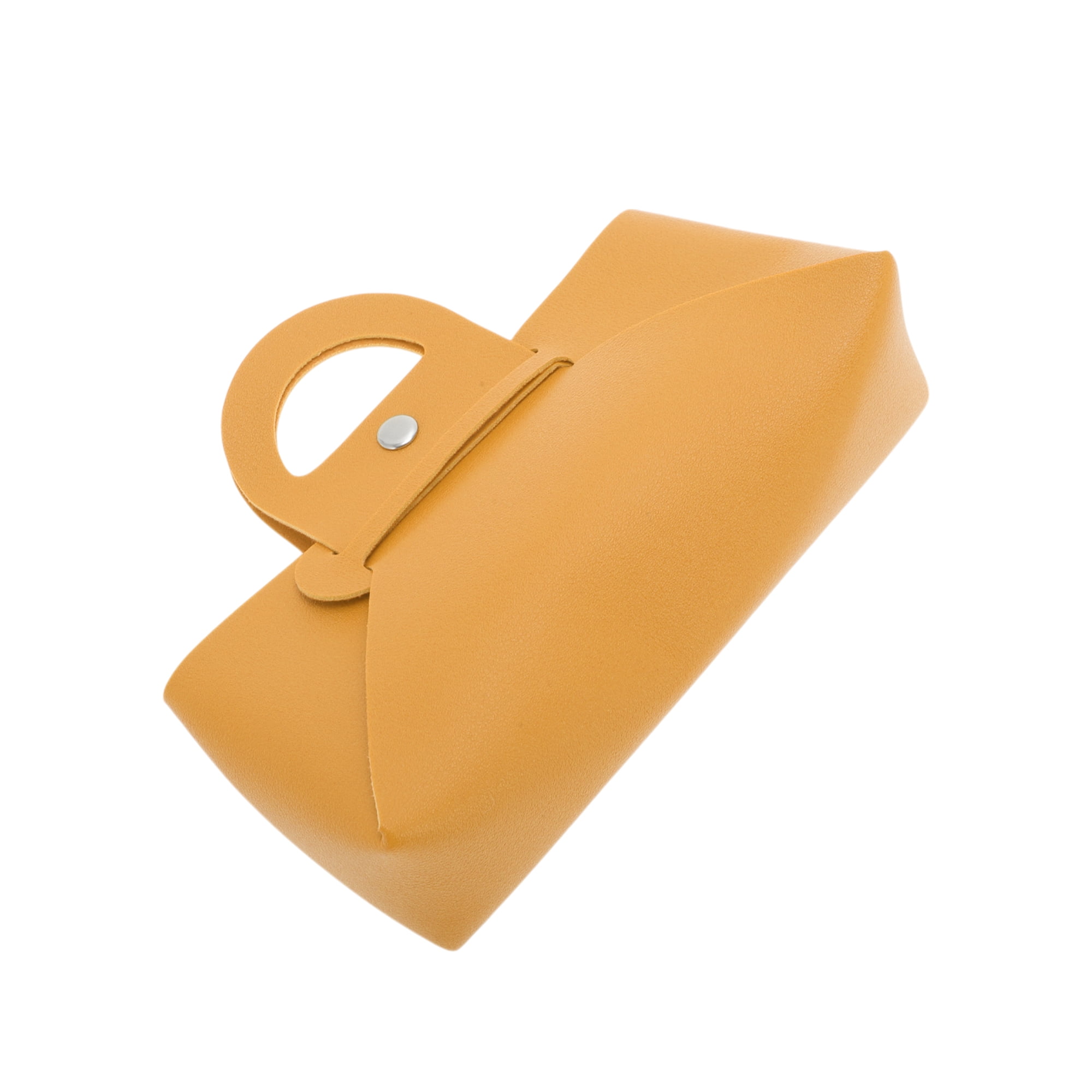Unique Bargains Handheld Eyeglasses Bag Portable Eyeglasses Storage 1 Pc Yellow