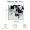 thumbnail image 2 of Acheng Bedroom Decor Wall Art Black and White Bubbles Prints Pictures Framed Canvas Artwork Wall Art for Bathroom Kitchen Office Modern Ink and Wash Painting Decorations Ready to Hang 20x20in, 2 of 5