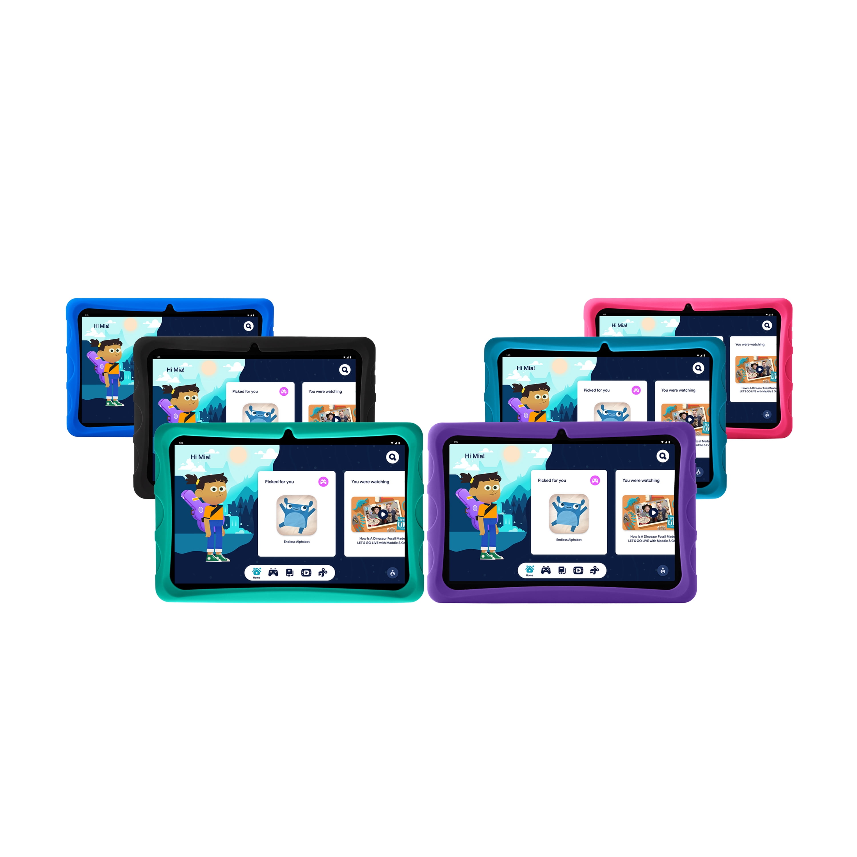 onn. 10" Kids Tablet Teal Sachet