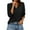 Black Tops, variant on Womens V-Neck Blouses Hollow Out 3/4 Length Sleeve Smocked Cuffs Tops Dressy Casual Work Daily T-Shirts Blue S