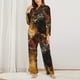 thumbnail image 2 of Balery Colorful Bull Western Man Conjunto de Pijama con Estampado para Mujer, Conjunto de Dos Piezas con Manga Larga, Ropa de Dormir Suave con Bolsillos, Pijamas Cómodos-Medium, 2 of 7