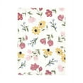 thumbnail image 3 of Hudson Baby Infant Girl Cotton Flannel Burp Cloths, Soft Painted Floral 7 Pack, One Size, 3 of 6