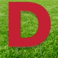 thumbnail image 1 of Advanced Graphics 3246 20 x 15 in. Letter D Yard Sign, Red, 1 of 1