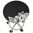 thumbnail image 2 of Cojín del asiento de cubierta del taburete antideslizante, estirable se la la adaptaciónción a taburetes de 30-45 cm / 11-17 pulgadas Color_8 Soledad Cubierta de asiento de taburete redondo, 2 of 9