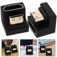 thumbnail image 4 of 2pcs Video Connector Right Angle Tv Coupler Video Extension Converter Adapter, 4 of 8