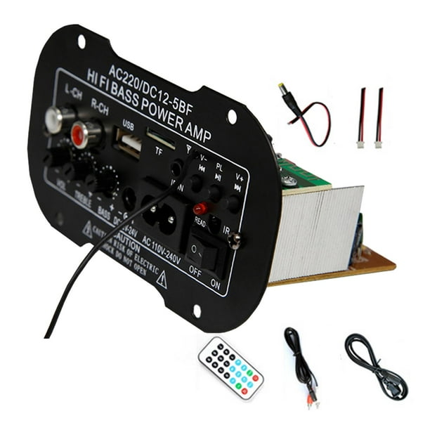 220V coche Bass Power Subwoofer AMP coche amplificador de potencia Digital, Radio Audio, TF USB
