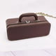 thumbnail image 3 of Caja de brazalete portátil Caja de almacenamiento de regalos Organizador para tocador de compromiso Mujeres marrón Hugo Caja de brazalete, 3 of 8