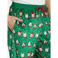 thumbnail image 4 of Holiday Time Men's Christmas Fleece Jogger Sleep Pants, Dog Print Knit Pajama Bottoms, Sizes S-3XL, 4 of 5
