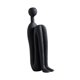 thumbnail image 3 of Colección de esculturas abstractas, artesanías artísticas, estatuas modernas de cerámica para estantes. Negro, 3 of 9