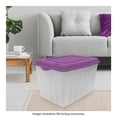 thumbnail image 4 of Caja Clarificada con tapa de Color Capacidad 68 Lts Plastic Trends Mod Forza Blanco-Morado, 4 of 4