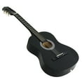 thumbnail image 6 of ZENY 38" New Beginners Acoustic Guitar with Case, Strap, Tuner and Pick, Black, 6 of 11