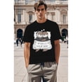 thumbnail image 1 of T Shirt Matching Couple s Official Cute Couple Matching Outfits Unisex Black Crew Neck Tees with Matching Patterns, 1 of 5