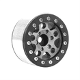 thumbnail image 3 of Black Silver Rim 1.55 Inch Metal Wheel for 1/10 RC Crawler Vehicle Axial SCX10 Ghost TRX4 TRX6 D90 4WD, 3 of 6