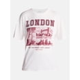 thumbnail image 5 of No Boundaries Washed Graphic Boyfriend Tee, Women's XXS-XXL, 5 of 5