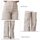 thumbnail image 4 of Pantalones de Mujer con Múltiples Bolsillos Ajuste Relajado Pierna Ancha Recta Cintura Media Pantalones Informales de Calle Albaricoque Rosa XL, 4 of 5