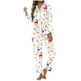 thumbnail image 1 of YTIANH Ensemble de Pyjama de Noël pour Femmes Motif Renne Manches Longues D,S, 1 of 4