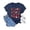 a-Navy679190, variant on Women's T-Shirt Strawberry Print Graphic Short Sleeve Tees Crewneck Loose Fit Stretch Top For Casual Summer Daily Outdoor Wear Stylish Top