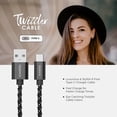 thumbnail image 4 of Liquipel Powertek Twizzler USB-A to USB-C - Black, 4 of 7