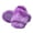 Purple, variant on Jessica Simpson Girls Plush Faux Fur Slip On House Slippers with Memory Foam