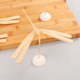 thumbnail image 4 of EeaseMX 3 piezas de equilibrio manual de bambú con forma de libélula, artesanías, juguetes de equilibrio de bambú hechos a mano, decoración (con base), 4 of 7