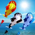 thumbnail image 3 of Cometa 3D Creativa Cometas De Playa De Delfín Azul Grande Con Regalo De Parafoil Suave Sin Marco Enorme Para La Familia De Los Niños Yuarrent OD016721-03, 3 of 6