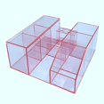 thumbnail image 3 of figatia Acrylic Eyelash Beauty Tool Display Rack Organizer Eyelash Grafting Tool Storage Pink Acrylic, 3 of 9