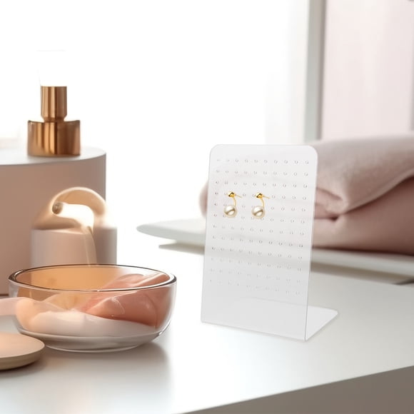 CRAFTHROU 2Ud Soporte De Acrílico Transparente Para Pendientes Con 120 Agujeros Organizador De Joyería