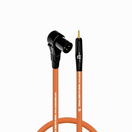 Coluber Cable Right Angle Male XLR - 3.5 TS Male 3-Pin Microphone Connector
